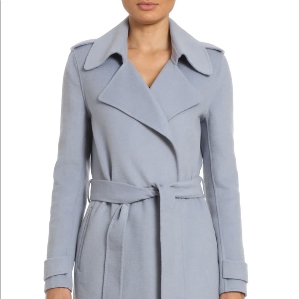 🍭 Badgley Mischka Alexa Chloe Wool Coat Blue